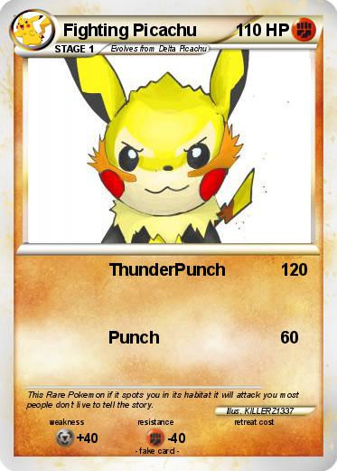 Pokemon Fighting Picachu