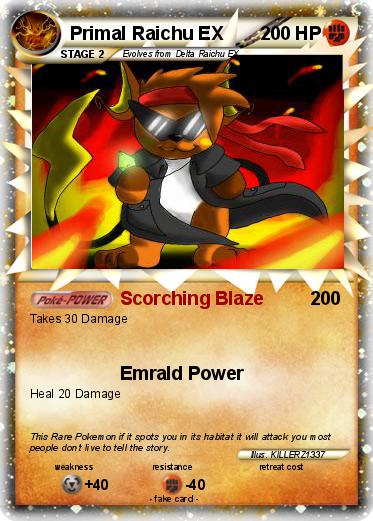 Pokemon Primal Raichu EX