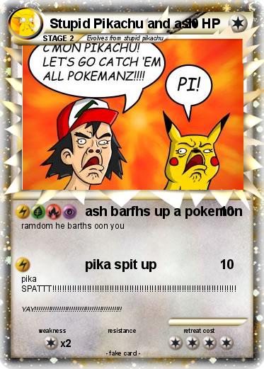 Pokemon Stupid Pikachu and ash