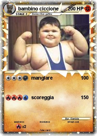 Pokemon bambino ciccione