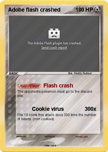 Pokemon Adobe flash crashed