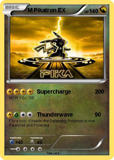 Pokemon M Pikatron EX
