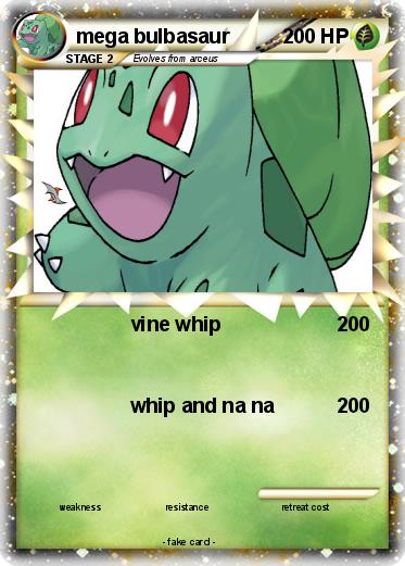 Pokemon mega bulbasaur