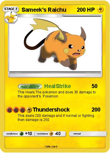 Pokemon Sameek's Raichu