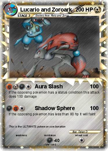 Pokemon Lucario and Zoroark