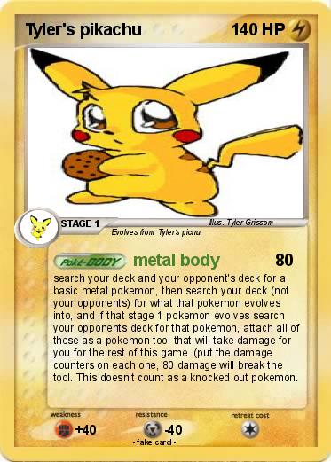 Pokemon Tyler's pikachu