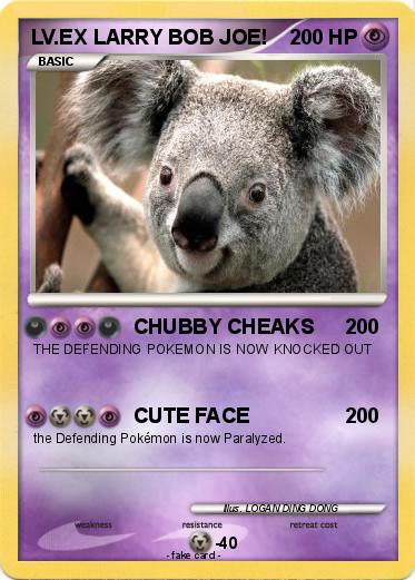Pokemon LV.EX LARRY BOB JOE!