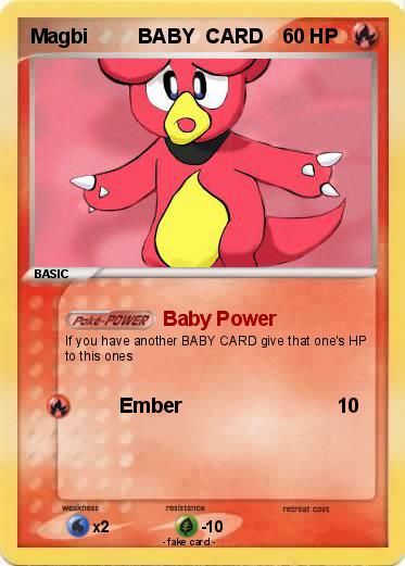Pokemon Magbi         BABY  CARD