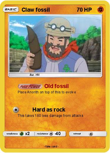 Pokemon Claw fossil