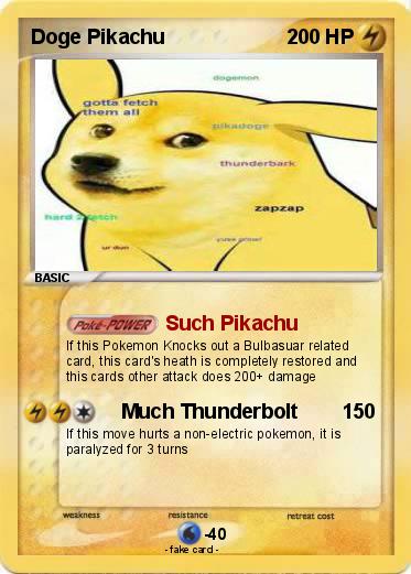 Pokemon Doge Pikachu