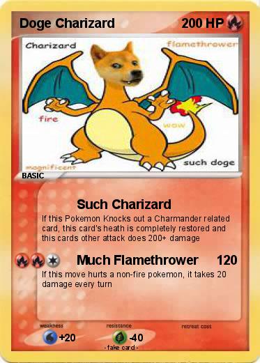 Pokemon Doge Charizard