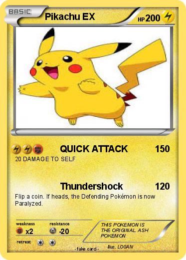 Pokemon Pikachu EX
