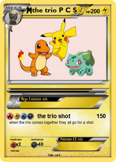 Pokemon the trio P C S