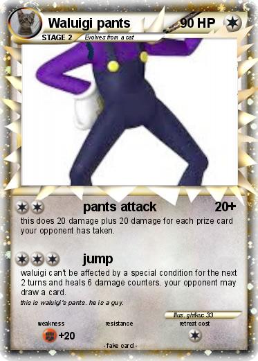 Pokemon Waluigi pants