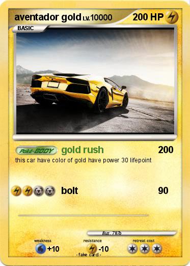 Pokemon aventador gold