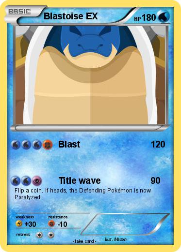 Pokemon Blastoise EX