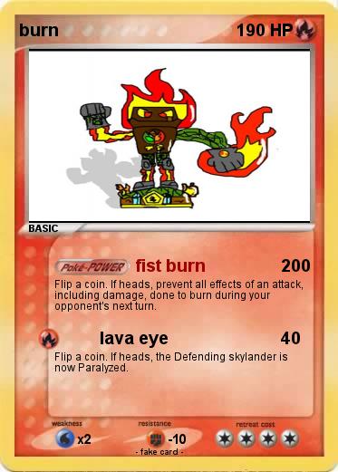 Pokemon burn