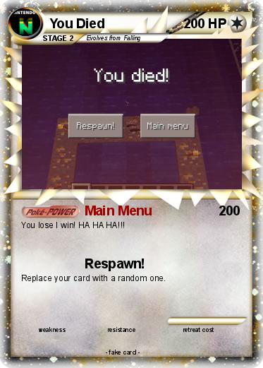 Pokemon You Died