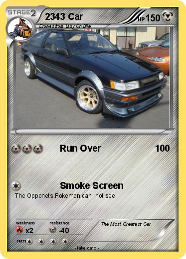 Pokemon 2343 Car