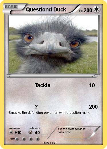 Pokemon Questiond Duck