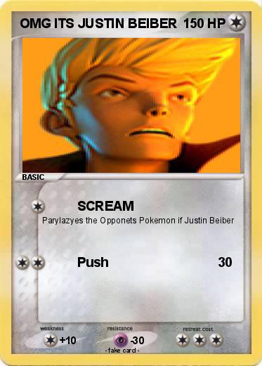 Pokemon OMG ITS JUSTIN BEIBER