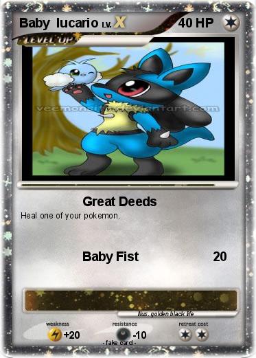 Pokemon Baby  lucario