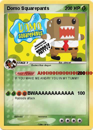 Pokemon Domo Squarepants