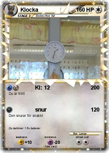 Pokemon Klocka