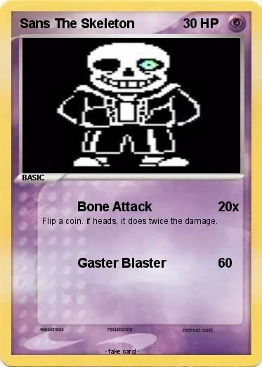 Pokemon Sans The Skeleton