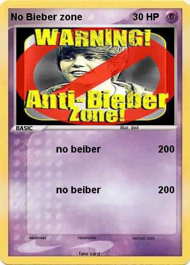 Pokemon No Bieber zone
