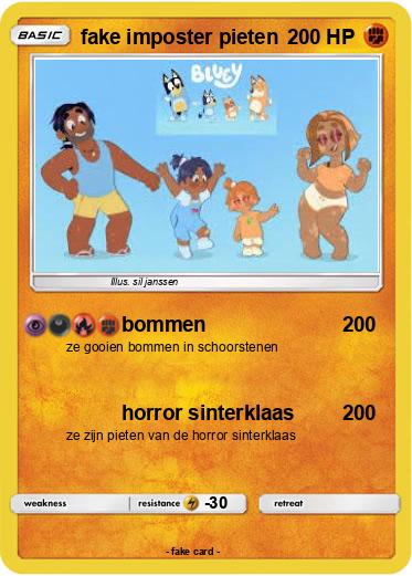 Pokemon fake imposter pieten