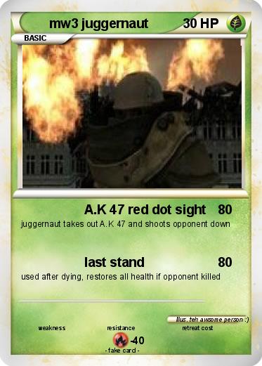 Pokemon mw3 juggernaut