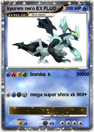 Pokemon kyurem nero EX FLUO