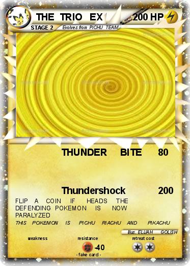 Pokemon THE  TRIO   EX