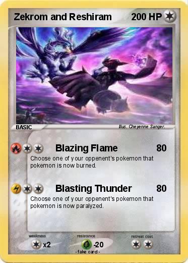 Pokemon Zekrom and Reshiram