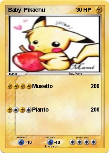 Pokemon Baby  Pikachu