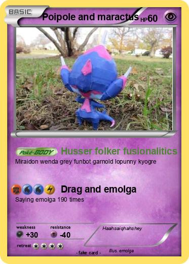 Pokemon Poipole and maractus