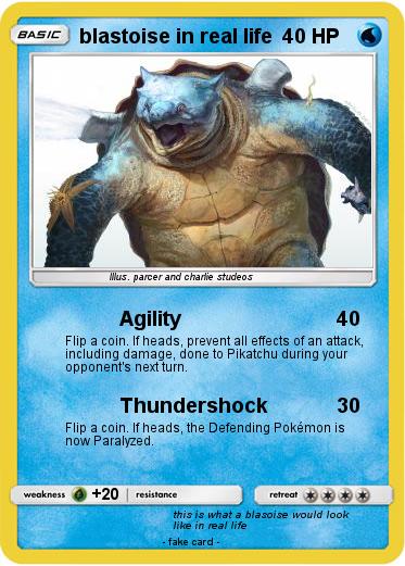 Pokemon blastoise in real life