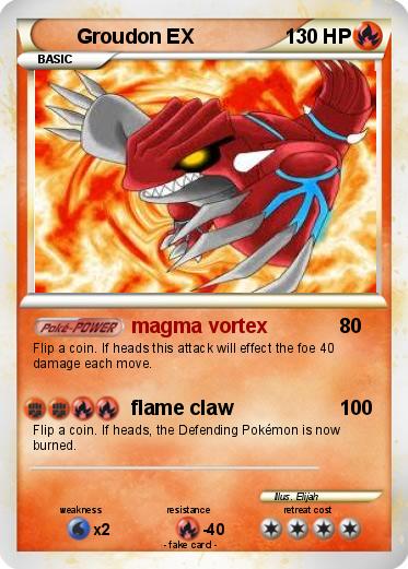 Pokemon Groudon EX