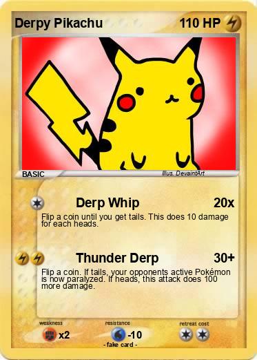 Pokemon Derpy Pikachu