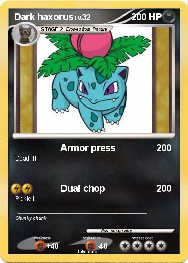Pokemon Dark haxorus