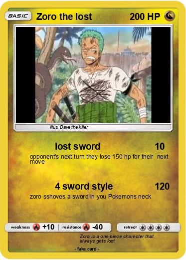 Pokemon Zoro the lost