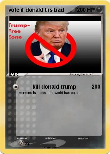 Pokemon vote if donald t is bad