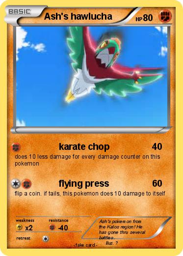 Pokemon Ash's hawlucha
