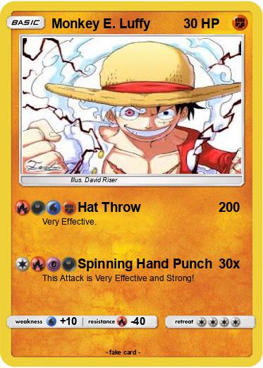 Pokemon Monkey E. Luffy