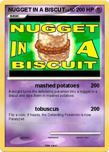 Pokemon NUGGET IN A BISCUT