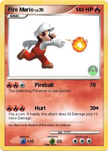 Pokemon Fire Mario