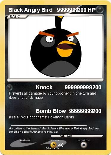 Pokemon Black Angry Bird   9999999