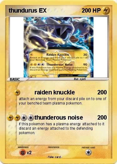 Pokemon thundurus EX