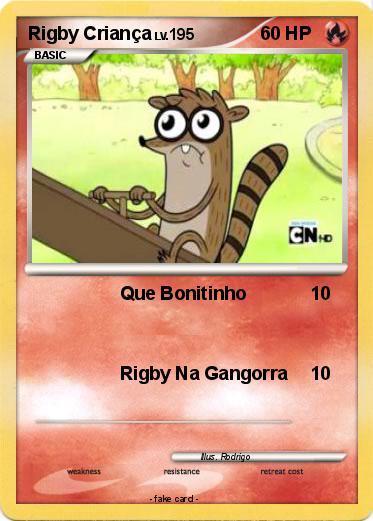 Pokemon Rigby Criança